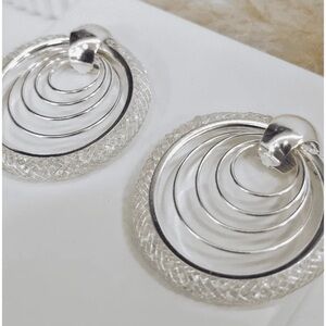 Elegant Silver Hoop Earrings